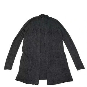 Barefoot Dreams CozyChic Lite Circle Cardigan Sweater black size XS